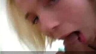 Blonde Missy gives a hot BJ - porn video