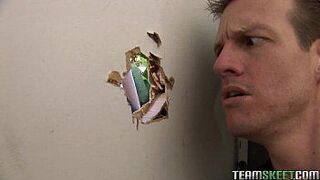 hot and busty Alison Tyler gets to fuck this frightened guy - porn video