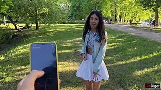 Girlfriend gets orgasms in a public park and I control it with a toy from Flirtwithsb - porn video