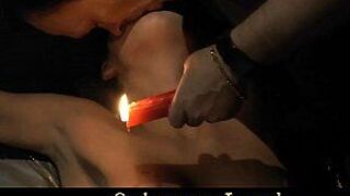 Brunette girl hard shakened in the basement - porn video