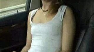 horny slut creams in car - porn video