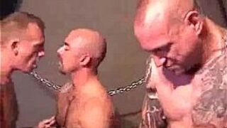 Hairy Daddies Kissing Passionately - porn video