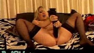 Perfect Shaved Pussy Gets A Fat Dildo Crammed Into Her Tight Hole - porn video