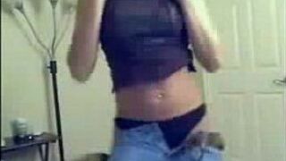 MILF doing a super gorgeous strip for her husband - porn video