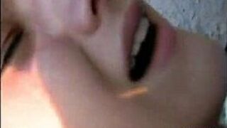 Russian step Sister plays with her hard cock on the beach - porn video