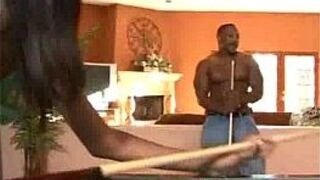 Cherry popped on a billiard table - porn video