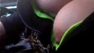 Pak girl Rubina Exposing her Huge Milky Boobs in public bus to Lover - porn video