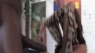 Brunette Wife Sucks And Fucks Black - porn video