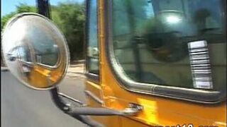 Nasty girl fucking in the bus - porn video