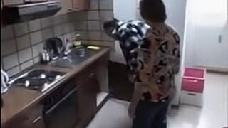 Horny German step mother and daughter fuck the plumber - porn video