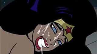 Batman fucks Wonder Woman - porn video